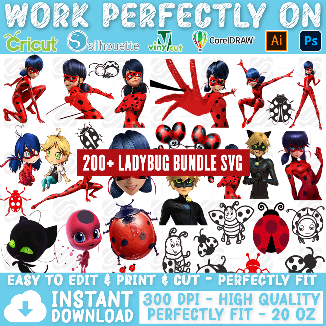 Ladybug SVG & Png File Lady Bug Clip Art Vector Image SVG 