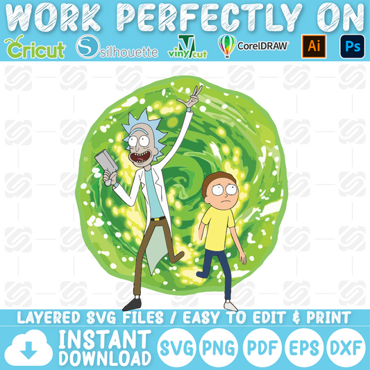 FREE Rick and Morty SVG, Rick and Morty Patrol, Rick and Morty Clipart